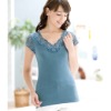 Cotton pullover  With Various Elastic Lace