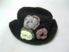 Crochet flower hat