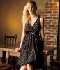 Deep V Party Dress With Sequence