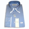 Double-collared Shirt Made of 100% Cotton