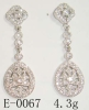 E-0067 silver earring