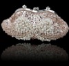 Elegant 09 new style fashion bridal red ivory white hand bag