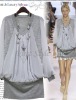 Elegant Chiffon Knitted Blouse of Special Temperament X08102624