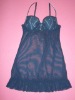 Embroidery mesh gown