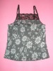 Flower printing vest