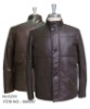 GOOD SALE QUILTED LAMB LEATHER COAT WITH CROSS LINE POPULAR WITH MEN