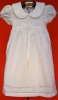 Girl's dress/skirt with hand embroidery, hemstitch & artex