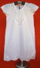 Girl's dress/ with hand-embroidery, hemstitch & drawn work