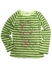 Girl's long sleeves open neck T-shirt  (2361009)