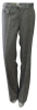 Gray Linen Casual Trousers