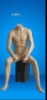 HGM-2 sitting mannequin,male mannequin,whole body mannequin