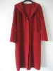 HZSL09W021 women's fashion red coat(woolen coat-cashmere coat-fashion coat)