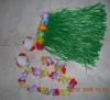 Hawaiian costume, Ethnic costume, Straw costume, Party costume, Straw skirt
