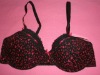 Heart printing mesh bra