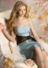 J-09204 fashion silk evening dress Brown belt and strapless evening dress