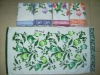 Jacquard velvet printed bath towel with Satin boarder