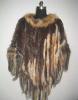 Knitted Rabbit, Red Fox and Raccoon Shawl
