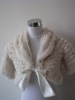 Knitted rabbit fur shawl/ fur stole