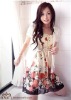 Korea Girl Lovely Floral fashion dress Chiffon Tube Dress 521094