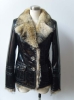 LG6098 leather coat