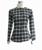 LS004 96% Cotton 4% Spandex Ladies'  Blouse