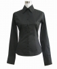LS012 97% cotton 3% spandex ladies' blouses