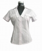 LS013 65% cotton 32% polyester 3% spandex ladies' blouse