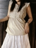 Ladies 95% Cotton 5% Spandex Woven Blouse