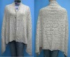 Ladies Poncho Cardigan with Button Closure