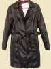 Ladies Pu long  coat