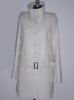 Ladies Wool woven long winter coat(JK-L35017)