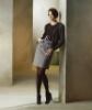Ladies fashion dress+sweater