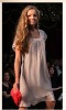 Ladies fashion silk dress/evening dress with embroidery butterfly