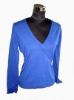 Ladies' fashionable V- neck  knitwear