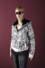 Ladies' fleece with allover print