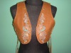 Ladies pig waxy nappa gillet