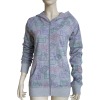 Ladies sweatshirt all over printed hoody