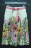 Ladies wear knee length skirt