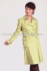 Lady's Leather Long Coat With Belt