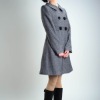 Lady's fashion dust coat/women dust coat/gentlewoman dust coat/winter&autumn dust coat