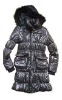 Lady's padded coat , padded garment, winter outwear