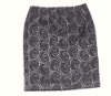 Lady's skirt with flower lace covered