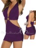 Lingerie Sexy Captivating Cut Out Halter Dress LC51-PU