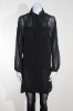 Long Sleeve Chiffon Blouse