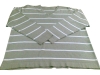 Long Sleeve Hemp / Cotton V Neck T-Shirt In Stripes