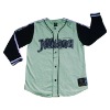 Long-sleeved Baseball Jersey with Twill Applique Crest Embroidery