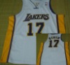 Los Angeles Lakers #17 Andrew Bynum WHITE Authentic basketball jerseys, New Top Quality! HOT! hot sell