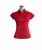 Ls016 97% Cotton 3% Spandex Ladies' Blouses