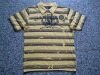 Men's Print Stripes Polo Shirt