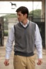 Men's  V-Neck Jacquard Cashmere Vest